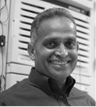 black and grey headshot of chandrakant patel